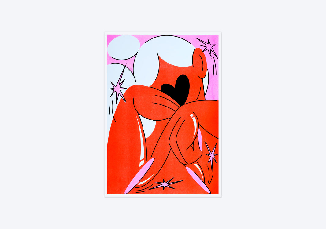 Walking away, Riso Print