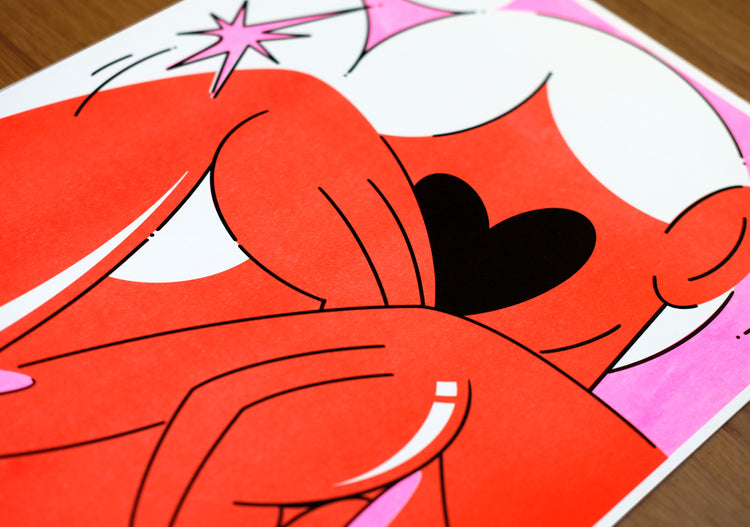 Walking away, Riso Print