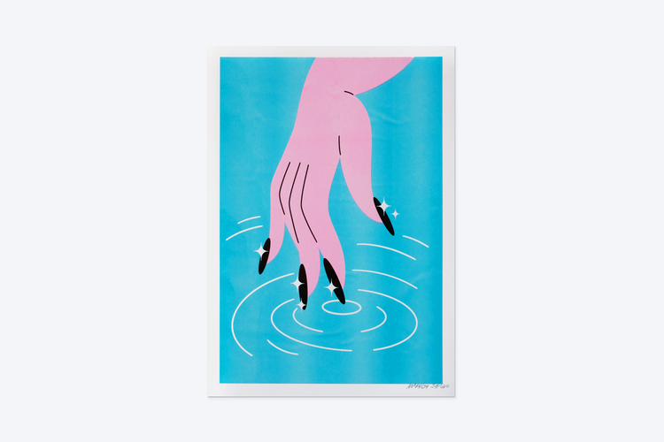 Skinny Dipping II, Riso Print